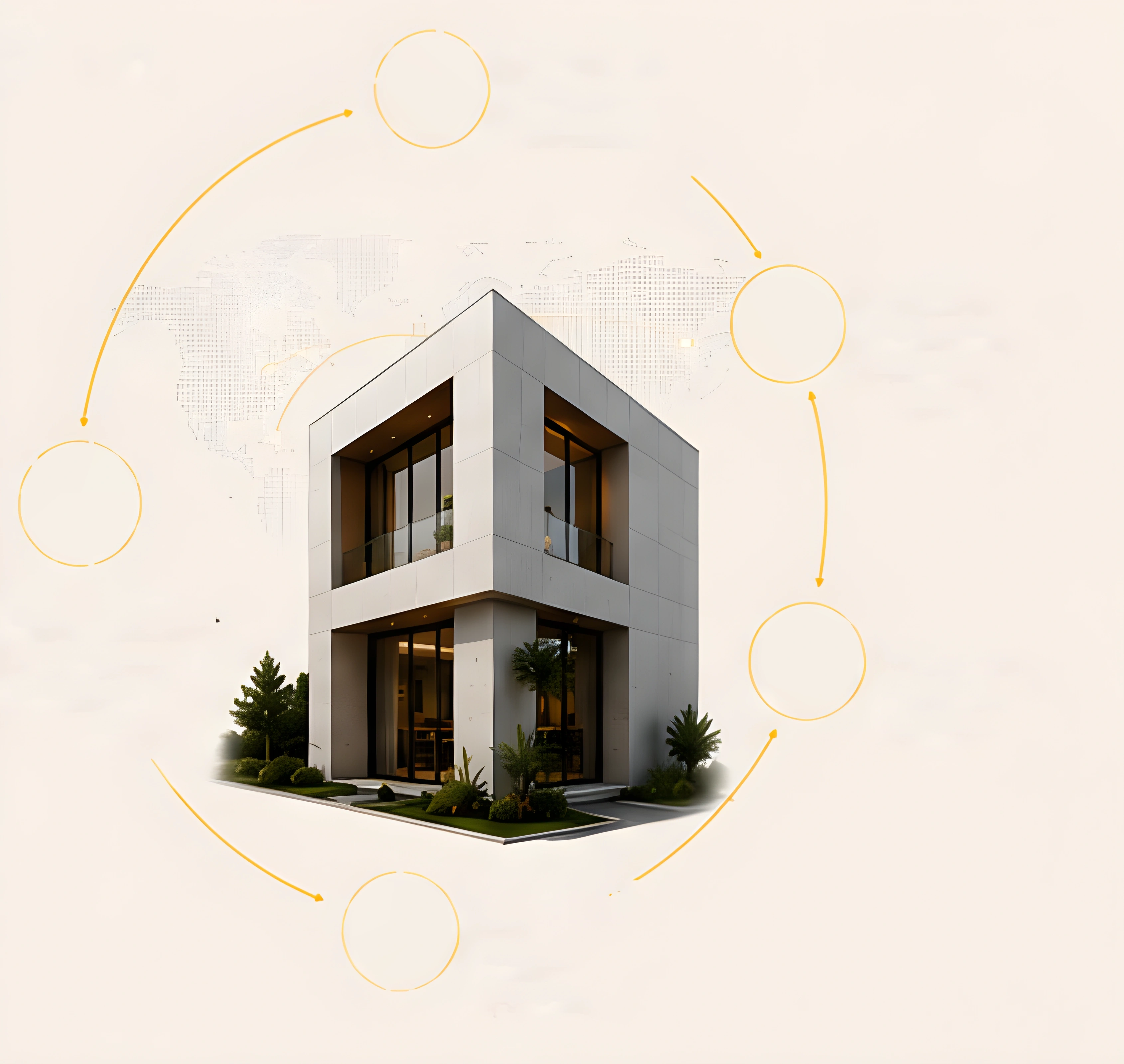 Modern EBOS residence connected through an integrated engineering, product, construction and digital ecosystem